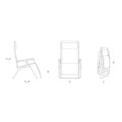 Poltrona Reclinabile LaFuma LightCo Trapuntato Ombre -Vendite Lando Sport LightCo Trapuntato Ombre LaFuma outdoor giardino esterno relax ergonomico regolabile alluminio garanzia 4