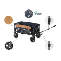 Carrello Beaver Brand Belsol Sabrina -Vendite Lando Sport carrello belsol sabrina ruote poliuretano freni stazionamento manubrio estendibile P00009 3