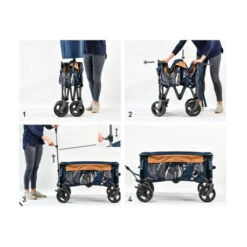 Carrello Beaver Brand Belsol Sabrina -Vendite Lando Sport carrello belsol sabrina ruote poliuretano freni stazionamento manubrio estendibile P00009 4