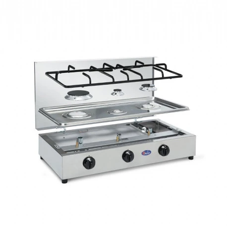 Parker® Fornello Parker A Gas 3F Inox 5 Parker® Fornello Parker A Gas 3F Inox - immagine 3