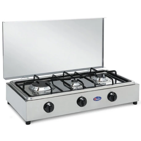 Parker® Fornello Parker A Gas 3F Inox 3 Parker® Fornello Parker A Gas 3F Inox