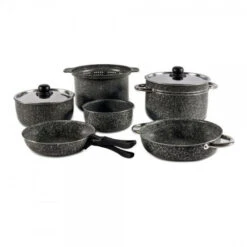 Set Pentole Beaver Brand Stone Rock 22 5 Set Pentole Beaver Brand Stone Rock 22 -Vendite Lando Sport pentole beaver brand stone rock 22 alluminio antiaderente 0429SRC 1