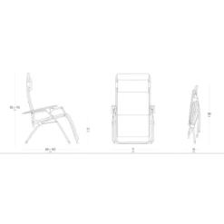 Poltrona Relax LaFuma Futura Col. Moka 11 Poltrona Relax LaFuma Futura Col. Moka -Vendite Lando Sport poltrona relax lafuma futura moka acciaio imbottita regolabile richiudibile lfm31309935 4