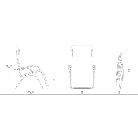 Poltrona Relax LaFuma Futura Col. Moka 7 Poltrona Relax LaFuma Futura Col. Moka - immagine 5