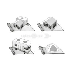 Stuoia Brunner Kinetic 250x400 8 Stuoia Brunner Kinetic 250x400 -Vendite Lando Sport stuoia brunner kinetic 250x400 grammatura 400 copertura pavimento protezione campeggio tenda camper roulotte 2