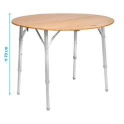Tavolo Brunner Camperking R 16 Tavolo Brunner Camperking R -Vendite Lando Sport tavolo brunner camperking r in alluminio legno bambu regolabile in altezza compatto camper campeggio 1