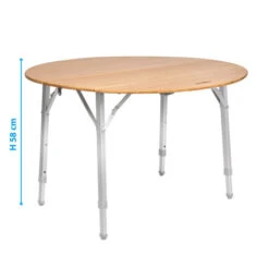Tavolo Brunner Camperking R 17 Tavolo Brunner Camperking R -Vendite Lando Sport tavolo brunner camperking r in alluminio legno bambu regolabile in altezza compatto camper campeggio 2
