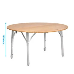 Tavolo Brunner Camperking R 18 Tavolo Brunner Camperking R -Vendite Lando Sport tavolo brunner camperking r in alluminio legno bambu regolabile in altezza compatto camper campeggio 3