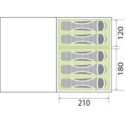 Tenda Brunner Bullet 5 -Vendite Lando Sport tenda bullet brunner 5 posti poliestere gonfiabile 3 archi catino integrato 0102987N 6