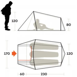 Tenda Ferrino Sling 3 8 Tenda Ferrino Sling 3 -Vendite Lando Sport tenda ferrino sling 3 compatta climi miti tre 3 stagioni trail running bicicletta 91036NBB 2