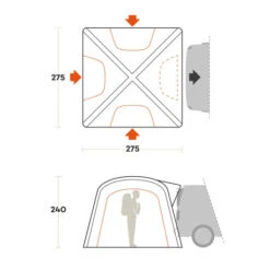 Tenda Ferrino Wanderer Trunk Tent -Vendite Lando Sport tenda ferrino wanderer trunk tent veranda van minibus gonfiabile 92016QSS 8
